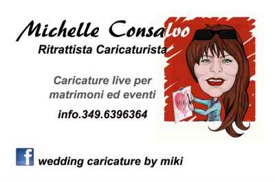 wedding caricature by miki